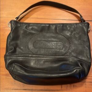 Black Leather Shoulder Bag
